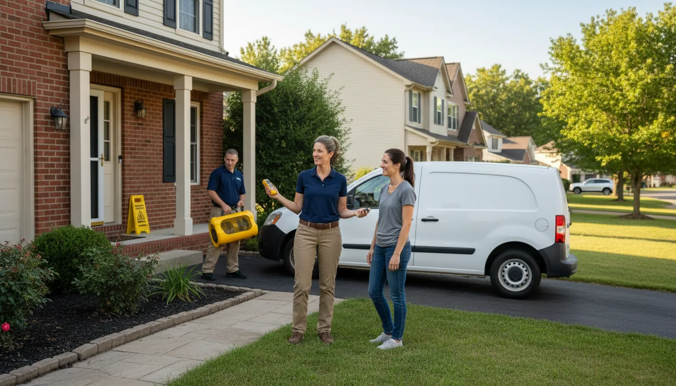 Residential water damage restoration in Fleming, GA